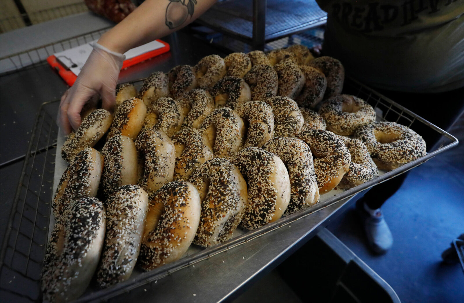 BreadHive bagels ready for the cafe